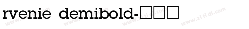 rvenie demibold字体转换
